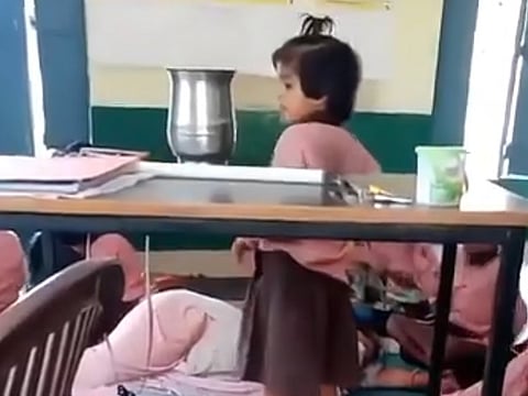 Video Shows Aligarh Primary School Teacher 'Sleeping' As Students Fan Her
